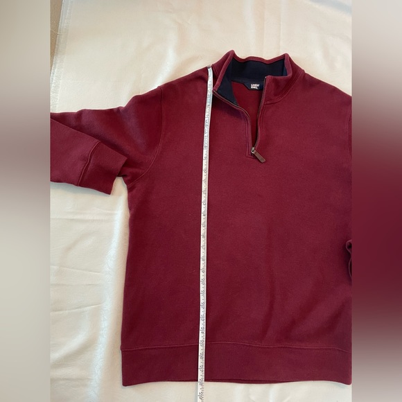 Lands’End 100% Cotton Quarter Zip Men’s Sweater Size M 38-40 - Picture 6 of 13
